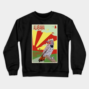 Alabama, Yellowhammer State,Poster Crewneck Sweatshirt